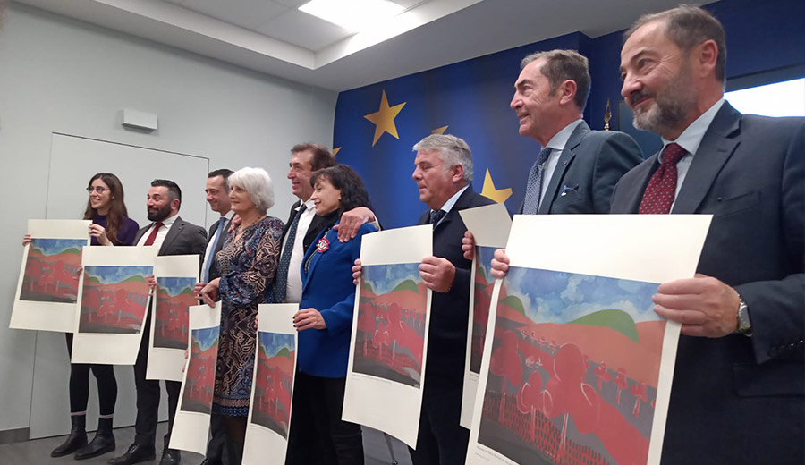 Paolo Trancassini al Parlamento Europeo e l’omaggio a Lucio